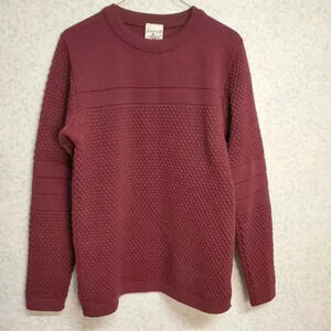 S.N.S. Herning Fisherman Knit Burgandy Size M